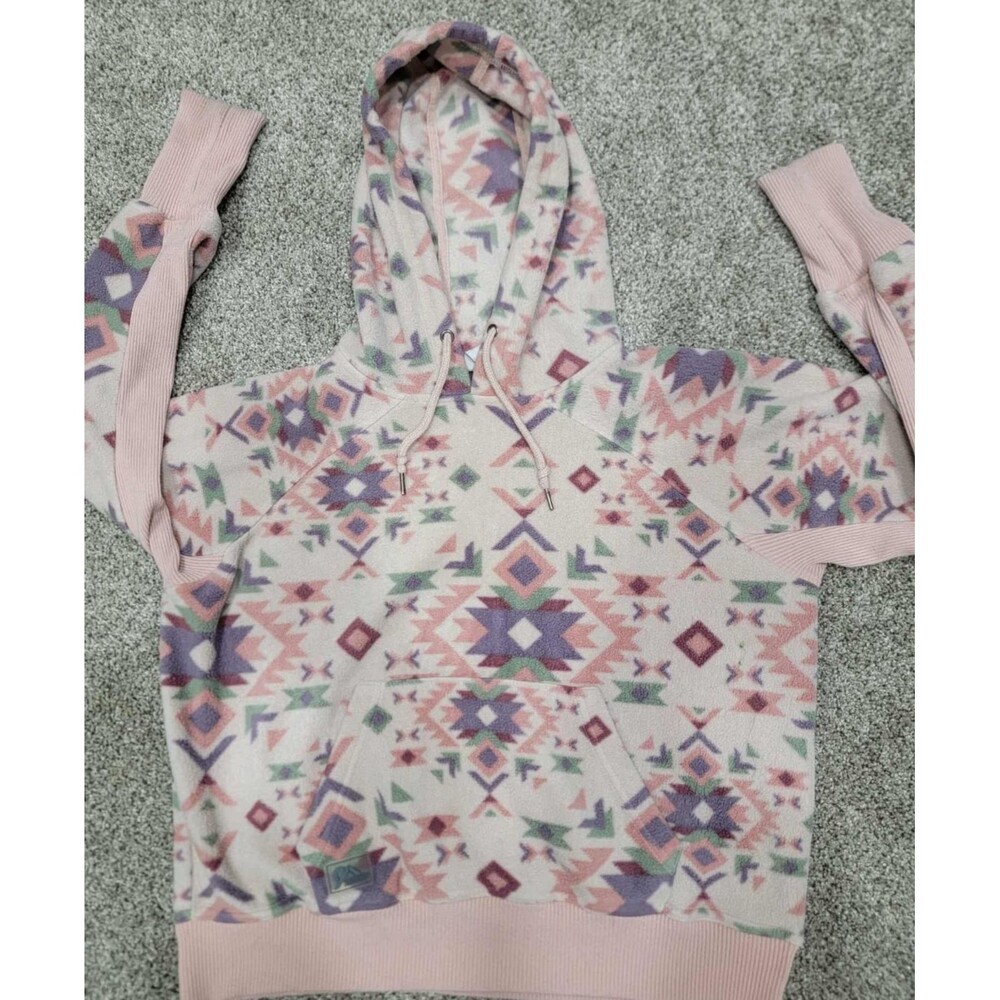 Colosseum Outdoors Women’s M Pink Purple Southwest Tribal Pattern Hoodie